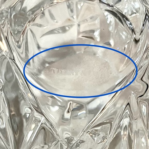 Tiffany & Co Crystal Rock Cut Votive Holder Vintage – NIB - Opened for Pix - Picture 14 of 14